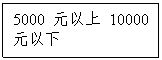 文本框:5000元以上10000元以下